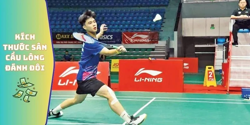 Kích Thước Sân Cầu Lông - Điều Kiện Thi Đấu Chuyên Nghiệp 3 Kích thước sân cầu lông đánh đôi