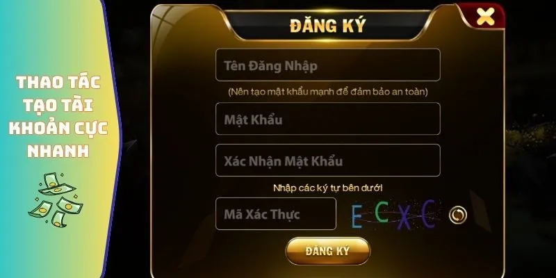 Đăng ký, đăng nhập GO88 1 Thao tác tạo tài khoản cực nhanh