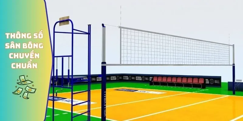 Kích Thước Sân Bóng Chuyền - Quy Chuẩn Thi Đấu Quốc Tế 2026 2 Thông số kích thước sân bóng chuyền chuẩn